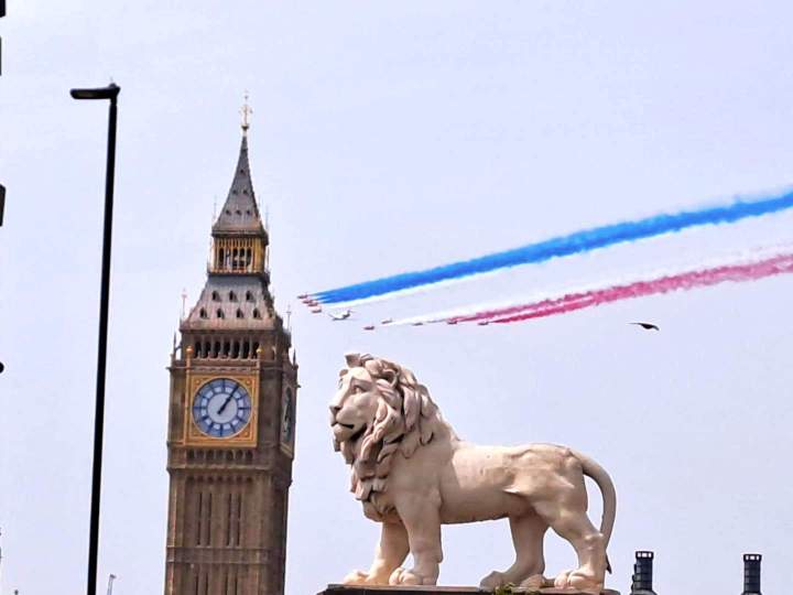 Statue lion Londres Montpellier