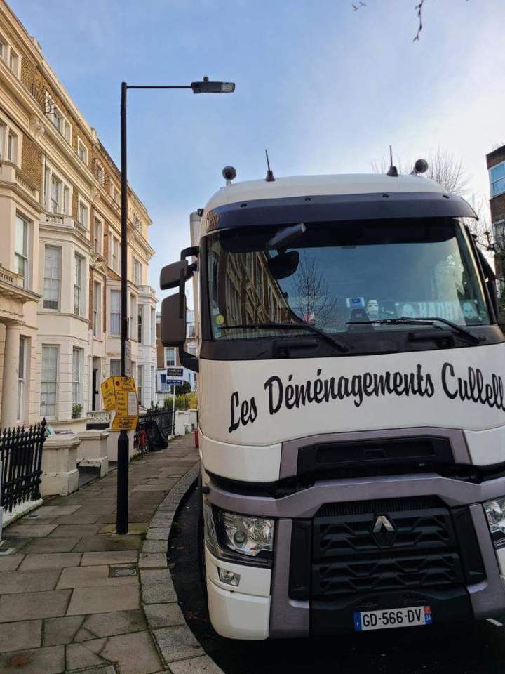 Camion déménageur intervenant à Londres Montpellier
